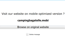 Tablet Screenshot of campingbagatelle.com